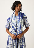 Nancybird</p>Silk Scarf</p>(Lyon Tile)