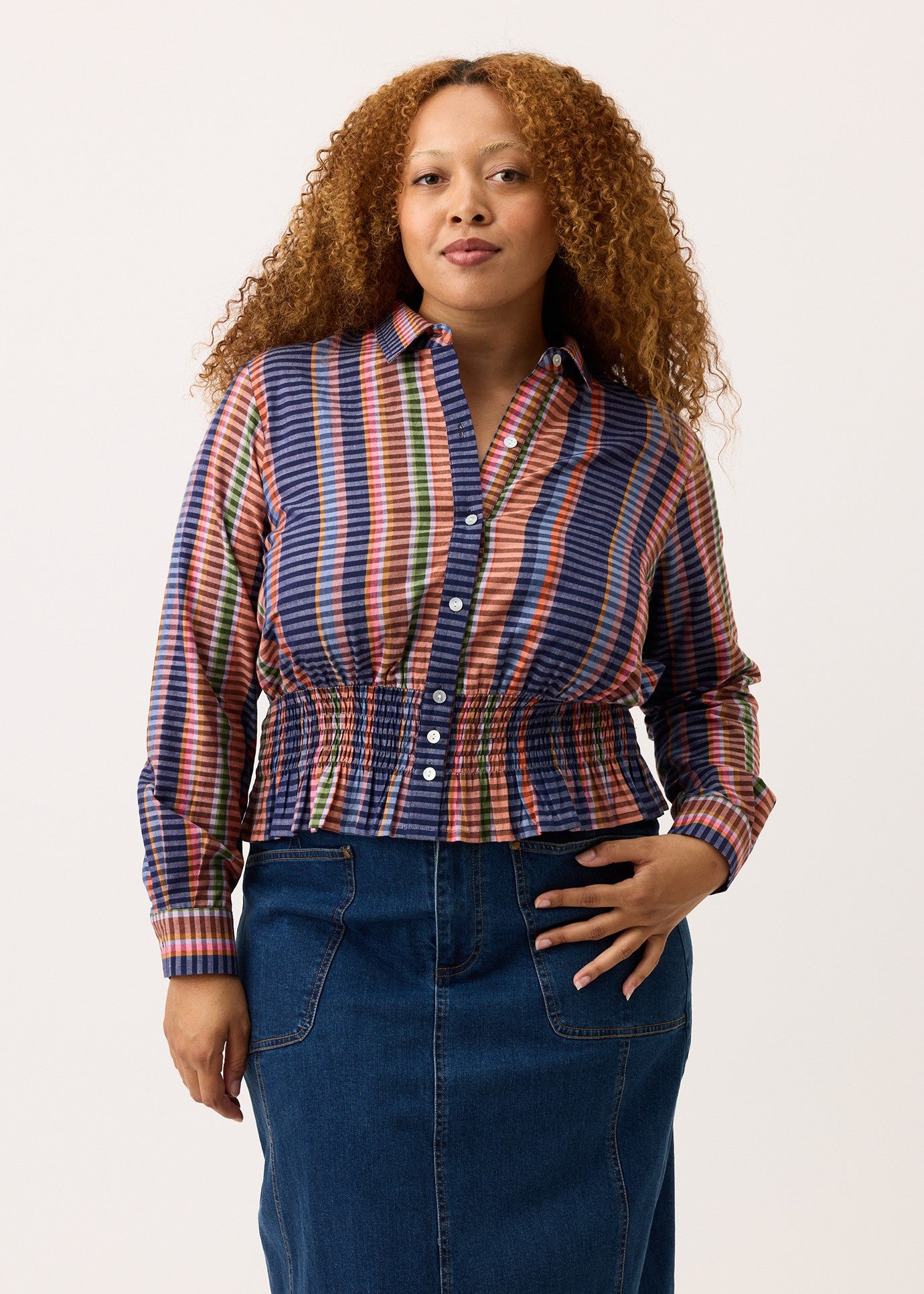 Nancybird</p>Orla Shirt</p>(Line Check)