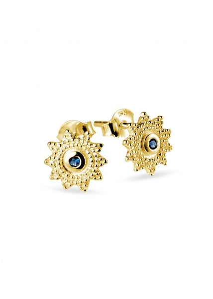 Mae</p>Floral Stud Earring</p>(Gold Plated Sterling Silver)