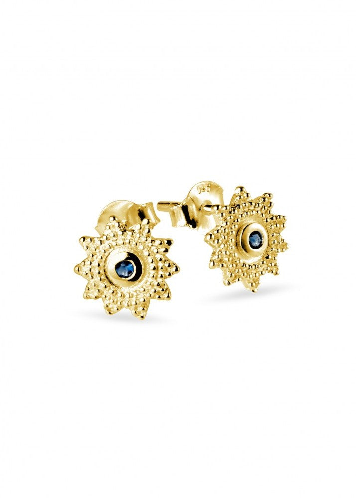 Mae</p>Floral Stud Earring</p>(Gold Plated Sterling Silver)