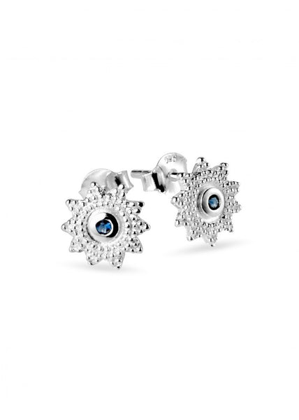 Mae</p>Floral Stud Earring</p>(Sterling Silver)