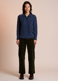 Neris</p>Wale Riser Pant</p>(Moss)