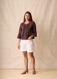 Neris</p>Rumi Blouse</p>(Mahogamy)