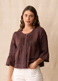 Neris</p>Rumi Blouse</p>(Mahogamy)
