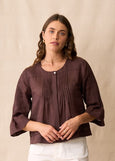 Neris</p>Rumi Blouse</p>(Mahogamy)