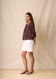 Neris</p>Rumi Blouse</p>(Mahogamy)