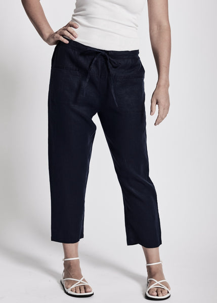See Saw</p>7/8 Drawstring Pant</p>(Black)