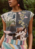 Nancybird</p>ARRIVING SOON! Sabrina Top</p>(Charcoal Archive Floral)