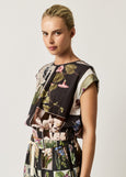 Nancybird</p>ARRIVING SOON! Sabrina Top</p>(Charcoal Archive Floral)