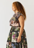Nancybird</p>ARRIVING SOON! Sabrina Top</p>(Charcoal Archive Floral)