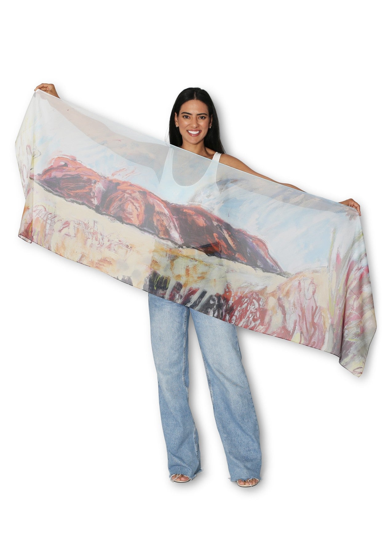 Artist Scarf Collection</p>Narrow Silk Scarves</p>(available in various designs)