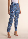 TWO-T's</p>Abstract Print Pull On Pant</p>(Blue Abstract)