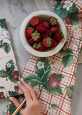 Bespoke Letterpress</p>Tea Towel</p>(Strawberries)