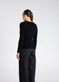 TWO-T's</p>Crew Neck Merino Top</p>(Black)