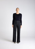 TWO-T's</p>Crew Neck Merino Top</p>(Ink)