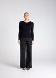 TWO-T's</p>Crew Neck Merino Top</p>(Ink)