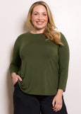 Tani</p>Cara Long Sleeve</p>(Hunter Green)