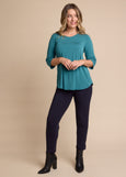 Tani</p>Tilly 3/4 Sleeve</p>(Peacock)