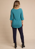 Tani</p>Tilly 3/4 Sleeve</p>(Peacock)