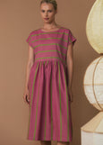 Nancybird</p>Woven Tathra Dress</p>(Bottle Brush Stripe)