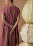 Nancybird</p>Woven Tathra Dress</p>(Bottle Brush Stripe)