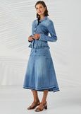 Lania<p/>Thompson Jacket</p>(Aged Indigo)