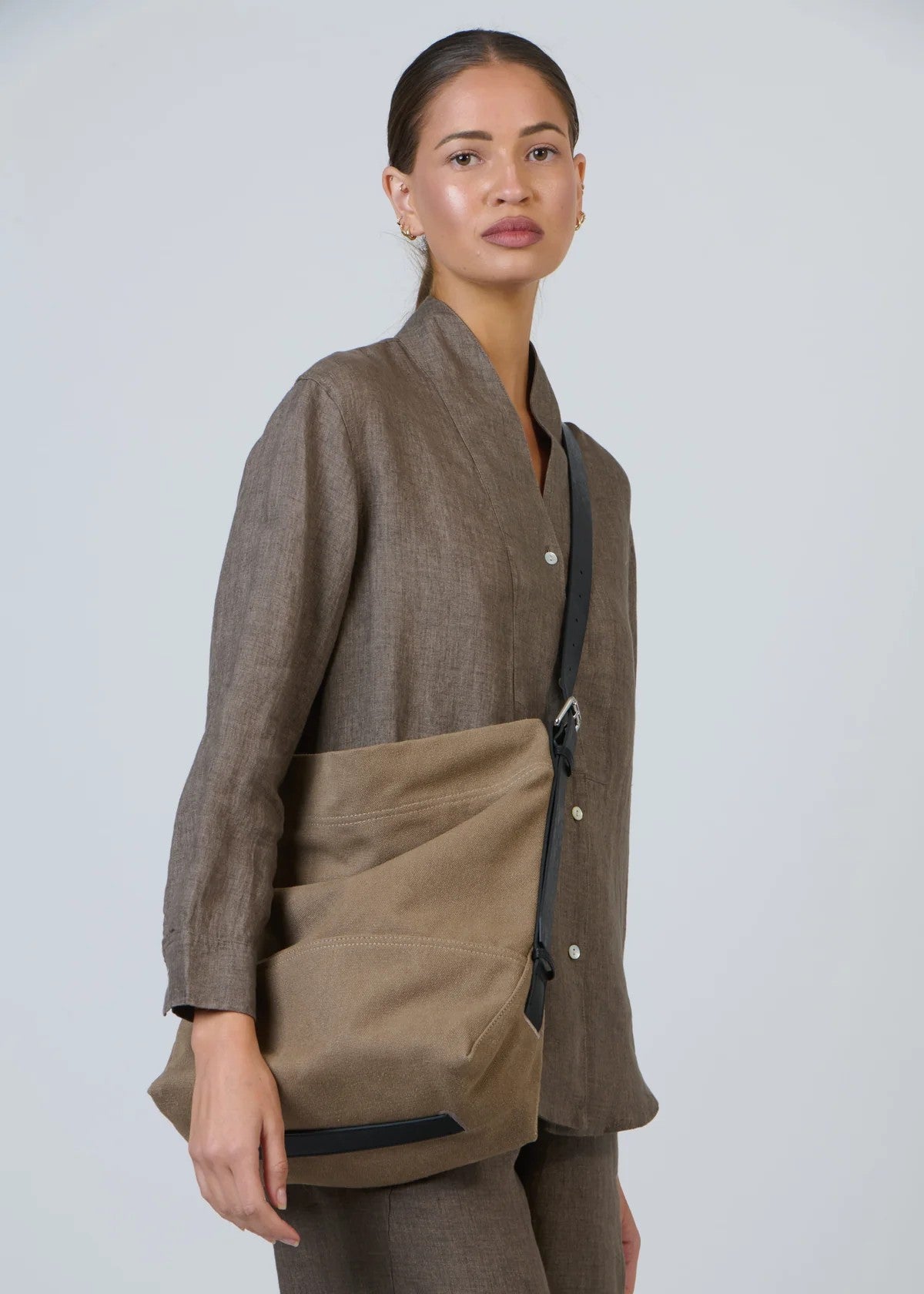 Naturals by O&J</p>Linen Tote Bag</p>(Beige)