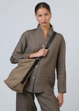 Naturals by O&J</p>Linen Tote Bag</p>(Beige)