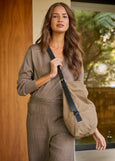 Naturals by O&J</p>Linen Tote Bag</p>(Beige)