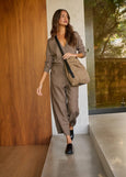 Naturals by O&J</p>Linen Tote Bag</p>(Beige)