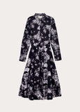 Nancybird</p>Mera Shirt Dress</p>(Hydrangea Greyscale)