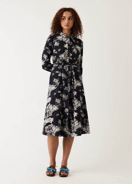 Nancybird</p>Mera Shirt Dress</p>(Hydrangea Greyscale)