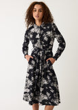 Nancybird</p>Mera Shirt Dress</p>(Hydrangea Greyscale)