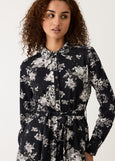 Nancybird</p>Mera Shirt Dress</p>(Hydrangea Greyscale)