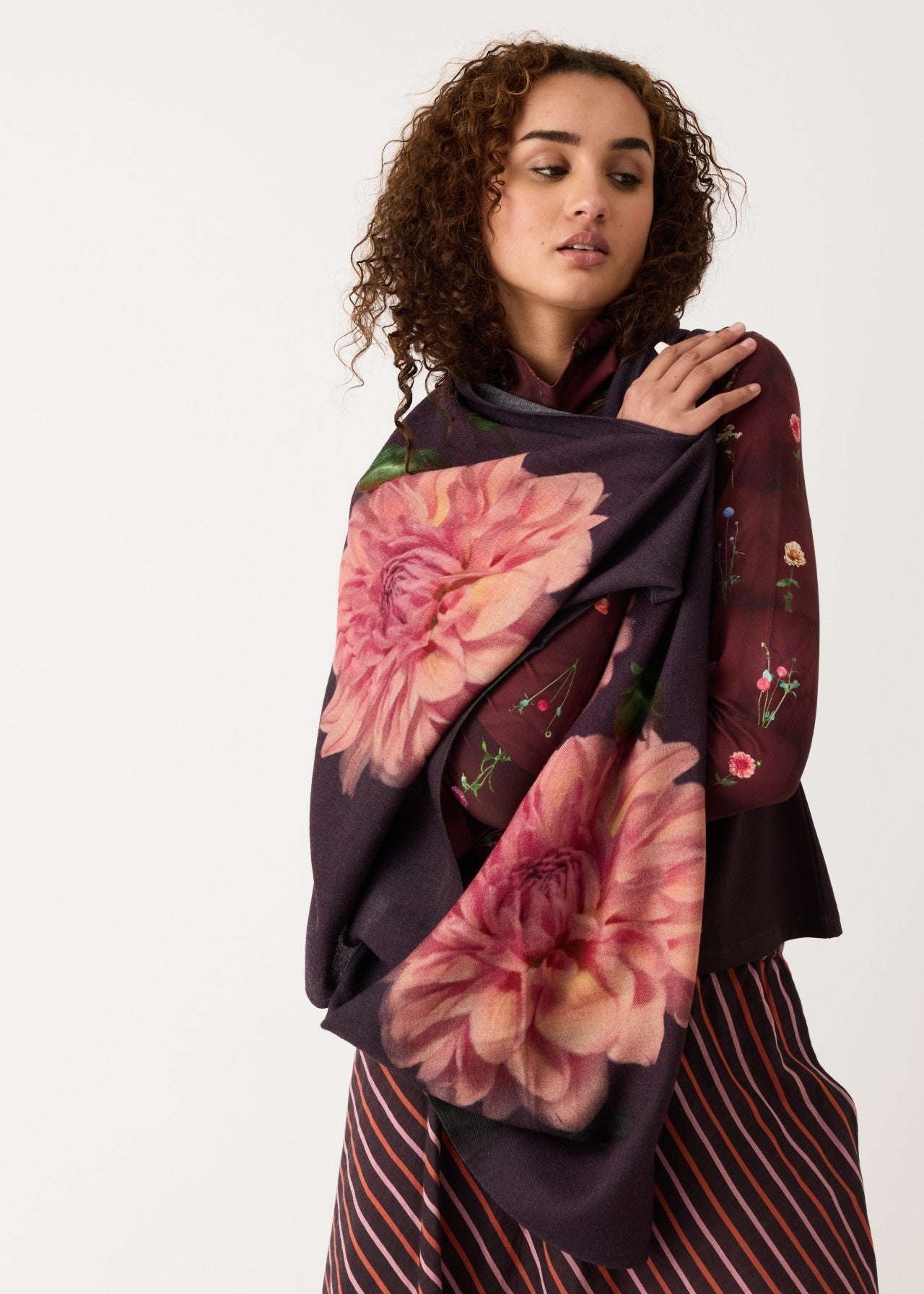 Nancybird</p>Wool Scarf</p>(Dahlia)