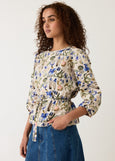 Nancybird</p>Zephyr Blouse</p>(Blue Watercolour)