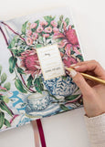 Bespoke Letterpress</p>Linen Bound Journal</p>(Waratah In Blue)