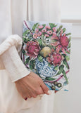 Bespoke Letterpress</p>Linen Bound Journal</p>(Waratah In Blue)
