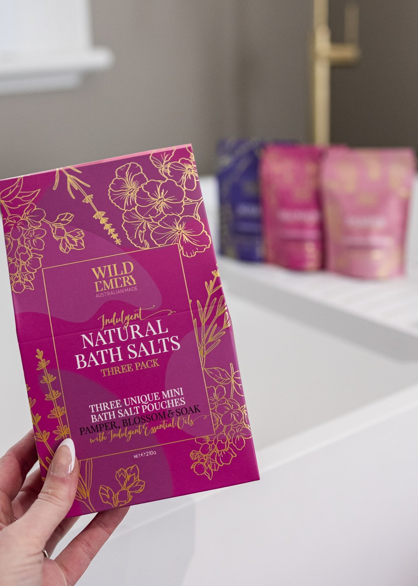 Wild Emery</p>Indulgent Natural Bath Salts</p>(Three Pack)