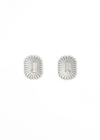 Mae</p>Radial Sunburst Earrings</p>(Sterling Silver)
