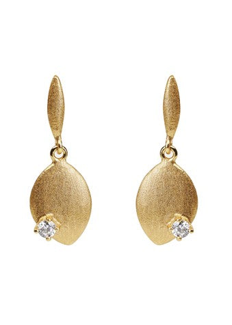 Mae</p>Petal Drop Earrings</p>(Gold Plated)