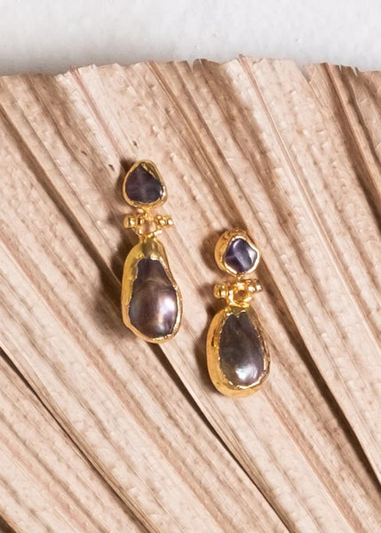 Inartisan</p>Andra Double Drop Earrings