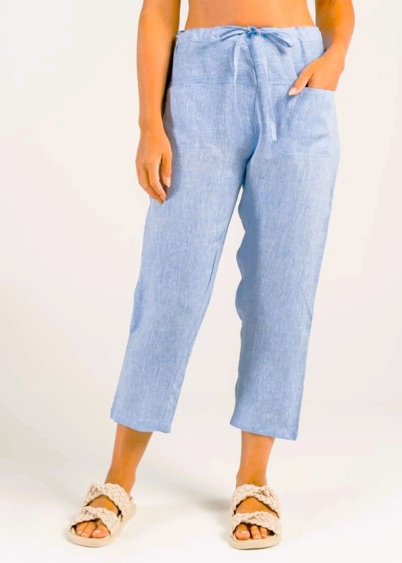 See Saw</p>7/8 Drawstring Pant</p>(Sky Blue)