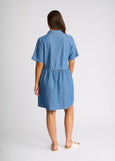 Knewe</p>Olympus Dress</p>(Washed Blue)