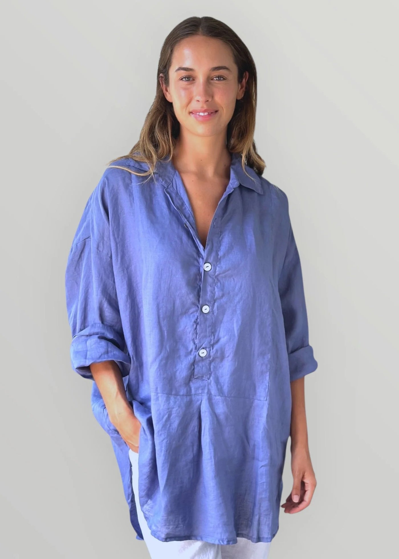 Frockk</p>Megan Shirt</p>(Cornflower)