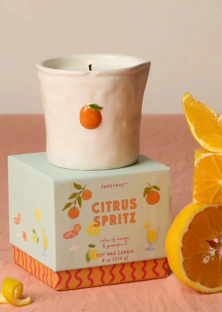 Paddywax</p>Bistro 8oz Ceramic Candle</p>(Citrus Spritz)