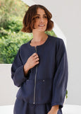 See Saw</p>Zip Jacket</p>(Navy)