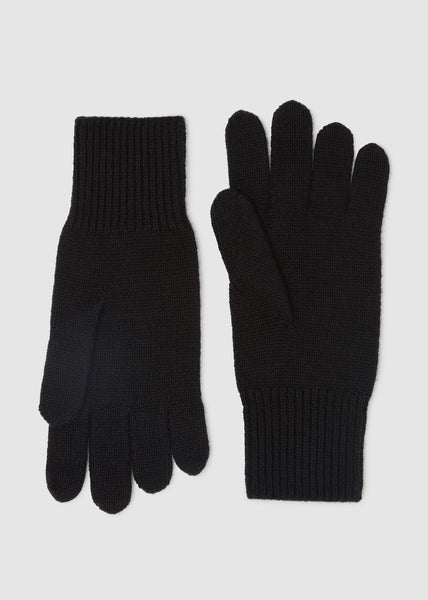 Toorallie</p>Merino Rib Glove</p>(Black)