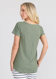 SALE  |  Lulu Organic</p>Melrose V neck Tee</p>(available in more colours)