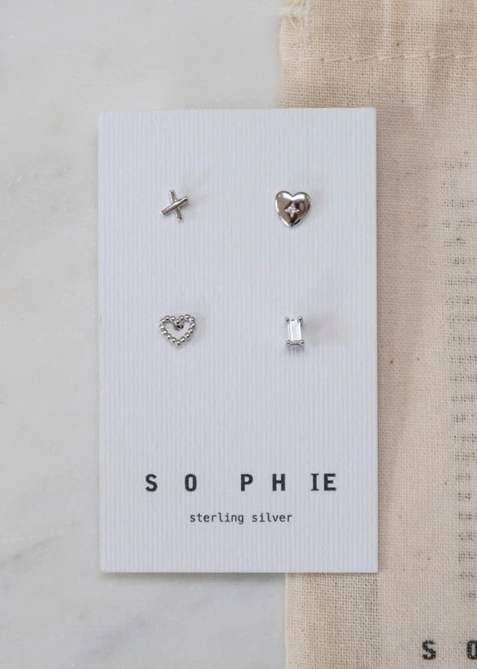 SOPHIE</p>Love You Stud Set</p>(Gold, Silver)
